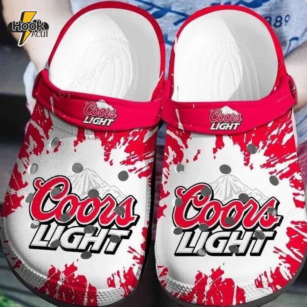Coors Light Beer Paint Crocs Clogs Shoes Coors Light Beer Paint Crocs Clogs Shoes