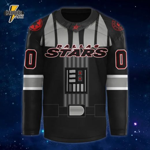 Dallas Stars x 2025 Star Wars Day Special Black Personalized Hockey Jersey