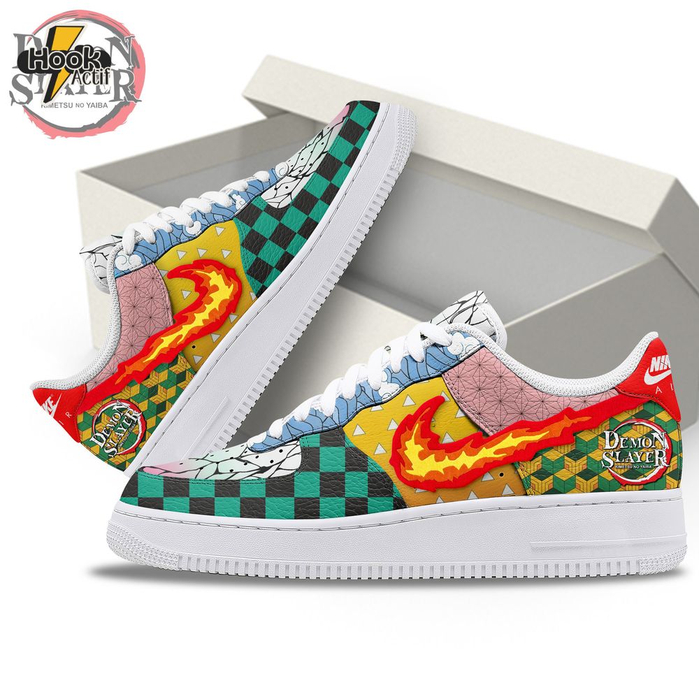 Demon Slayer Kimetsu No Yaiba Limited Nike Air Force 1 Demon Slayer Kimetsu No Yaiba Limited Nike Air Force 1