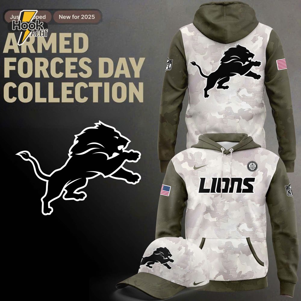 Detroit Lions Armed Forces Day 2025 Special Camo Hoodie Detroit Lions Armed Forces Day 2025 Special Camo Hoodie