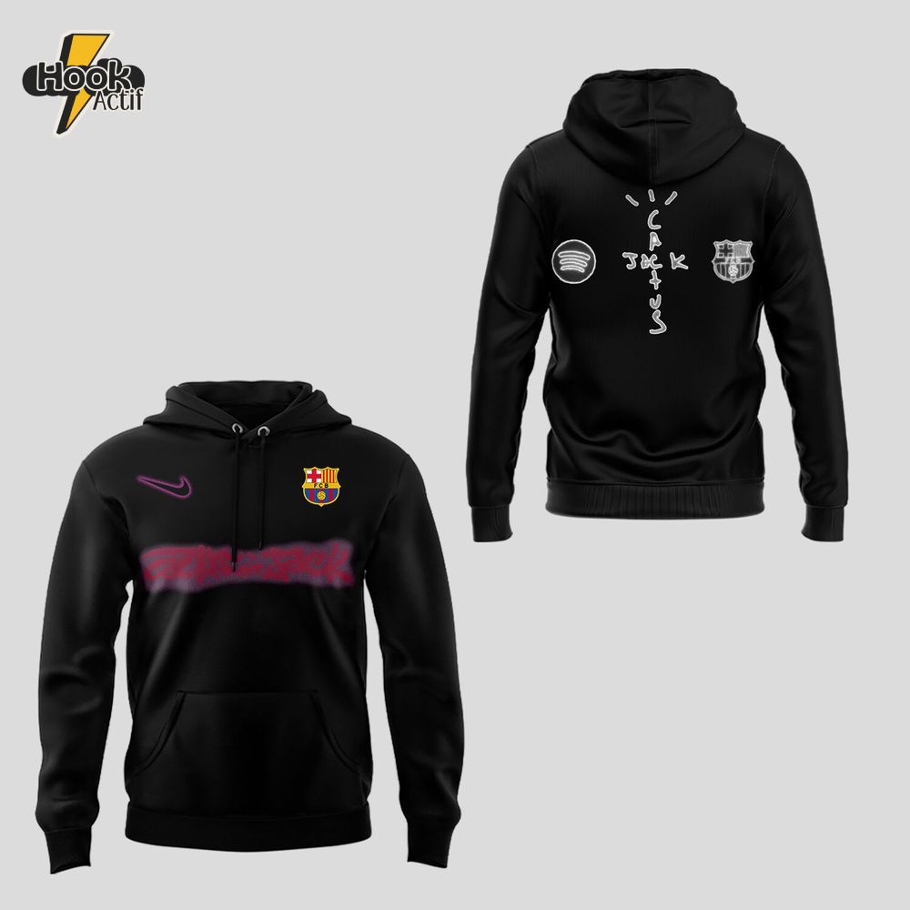 FC Barcelona x Travis Scott 2025 Limited Edition Hoodie FC Barcelona x Travis Scott 2025 Limited Edition Hoodie