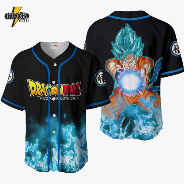 Goku Super Saiyan Blue Baseball Jersey Anime