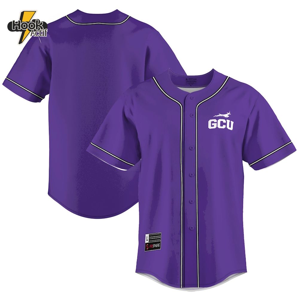 Grand Canyon Antelopes Purple Baseball Jersey Grand Canyon Antelopes Purple Baseball Jersey