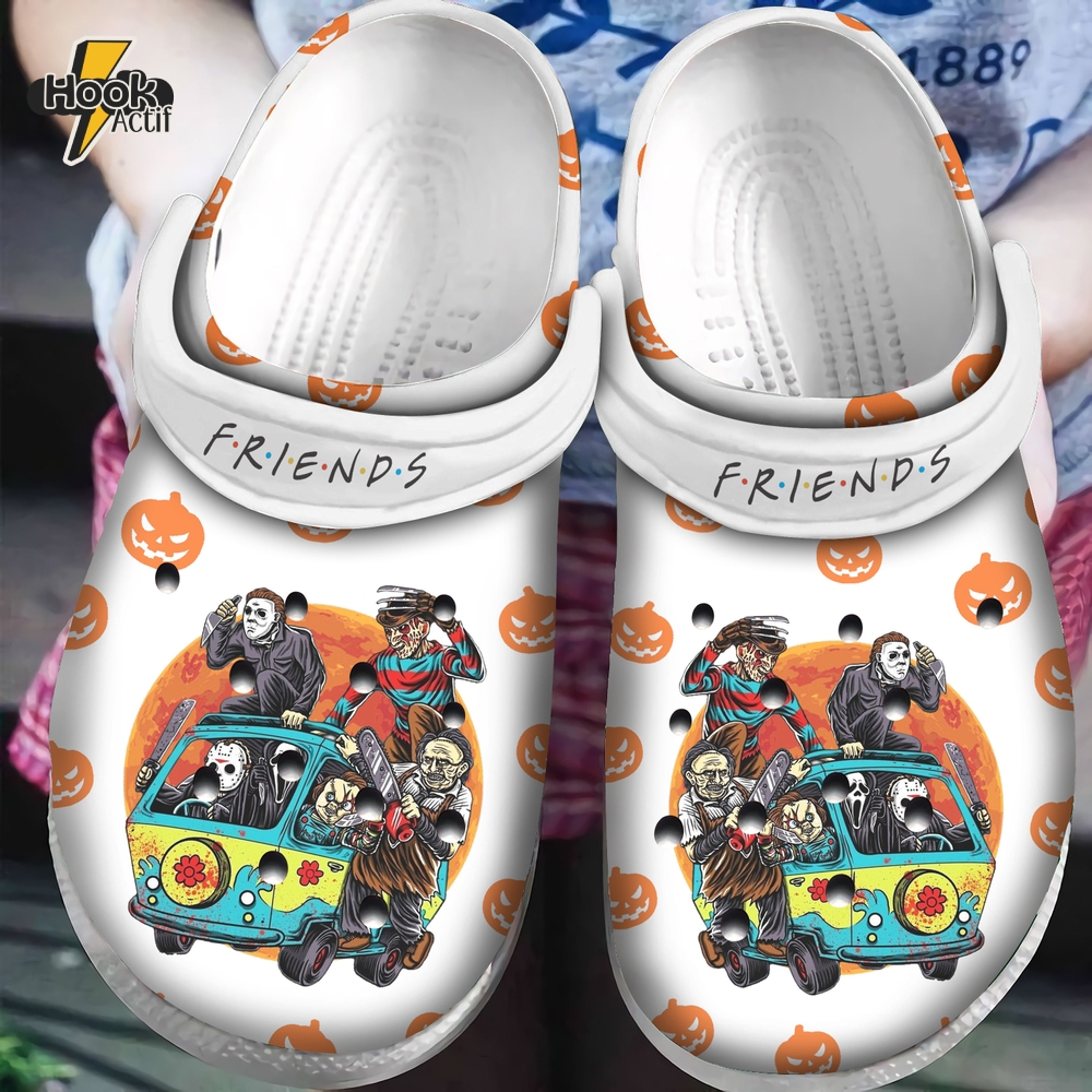 Halloween Villain Friends On A Trip Crocs Clogs Shoes Halloween Villain Friends On A Trip Crocs Clogs Shoes