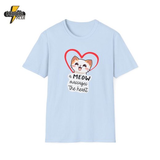 Heart Massaging Meow Cat T-Shirt