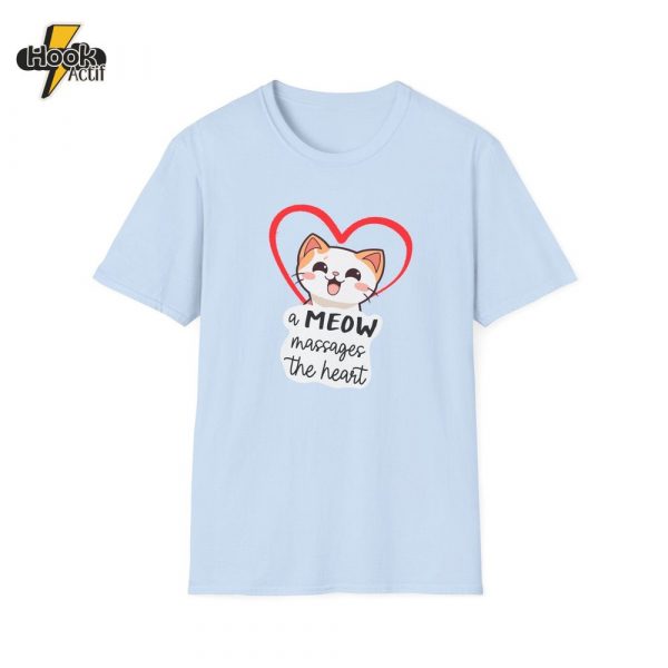 Heart Massaging Meow Cat T-Shirt