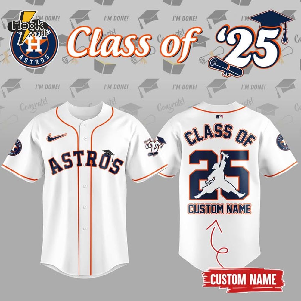 Houston Astros ''Class Of 2025" Baseball Jersey Houston Astros ''Class Of 2025" Baseball Jersey