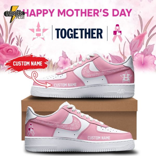 Houston Astros Happy Mother's Day 2025 Personalized Air Force 1 Shoes