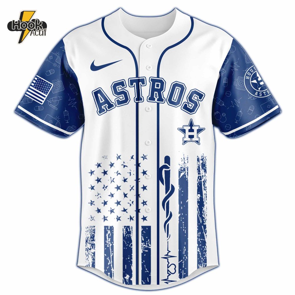 Houston Astros MLB x Emergency Medical Technician Appreciation Night Baseball Jersey Houston Astros MLB x Emergency Medical Technician Appreciation Night Baseball Jersey
