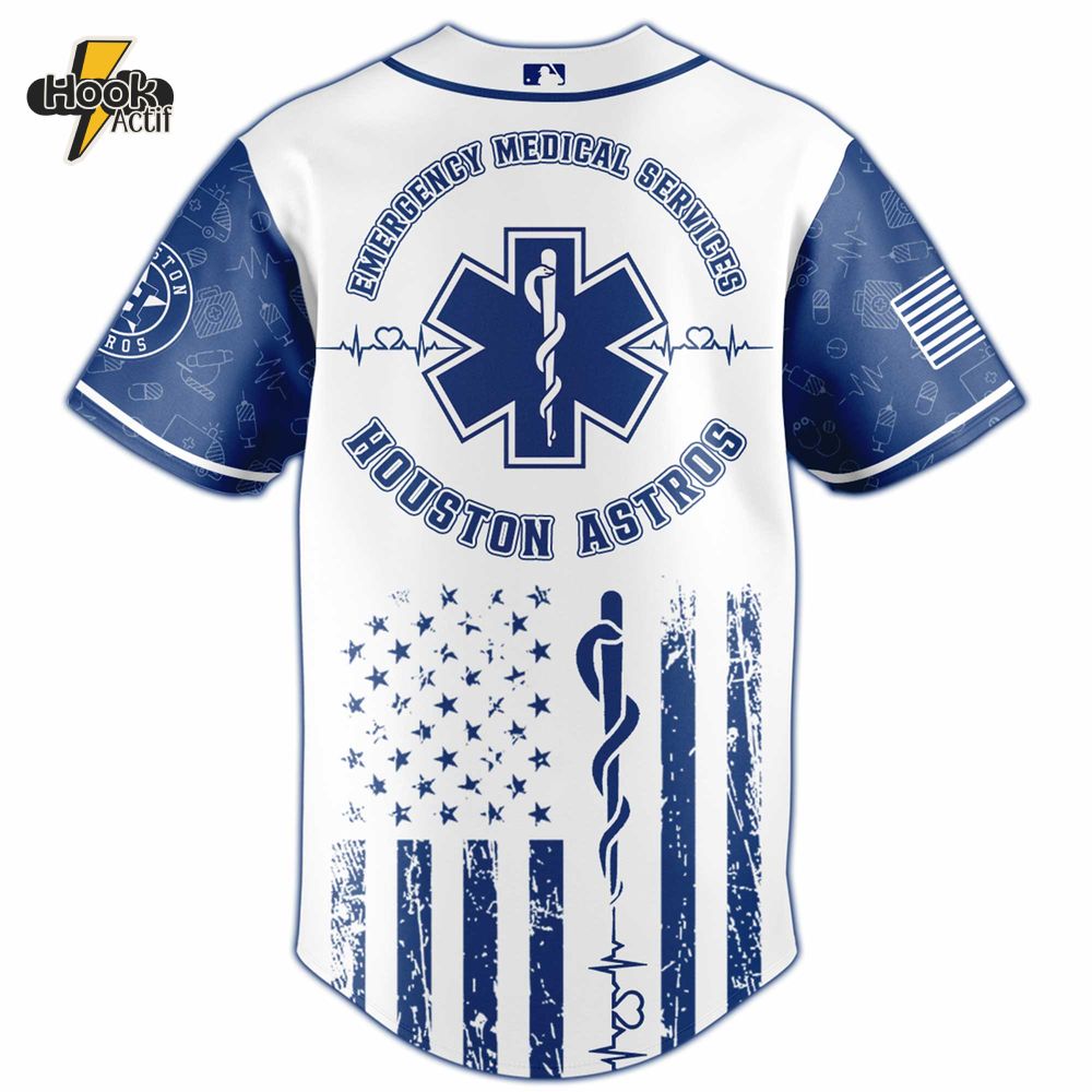 Houston Astros MLB x Emergency Medical Technician Appreciation Night Baseball Jersey Houston Astros MLB x Emergency Medical Technician Appreciation Night Baseball Jersey