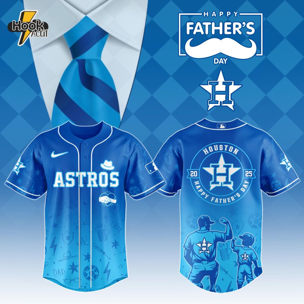 Houston Astros MLB x Father's Day 2025 Baseball Jersey Houston Astros MLB x Father's Day 2025 Baseball Jersey