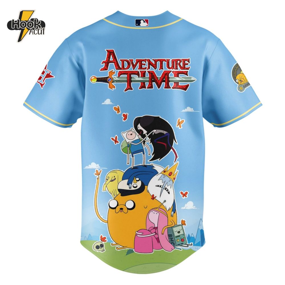 Houston Astros x Adventure Time Cartoon Baseball Jersey Houston Astros x Adventure Time Cartoon Baseball Jersey