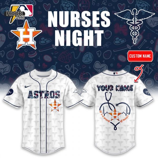 Houston Astros x Nurses Night Personalized Baseball Jersey