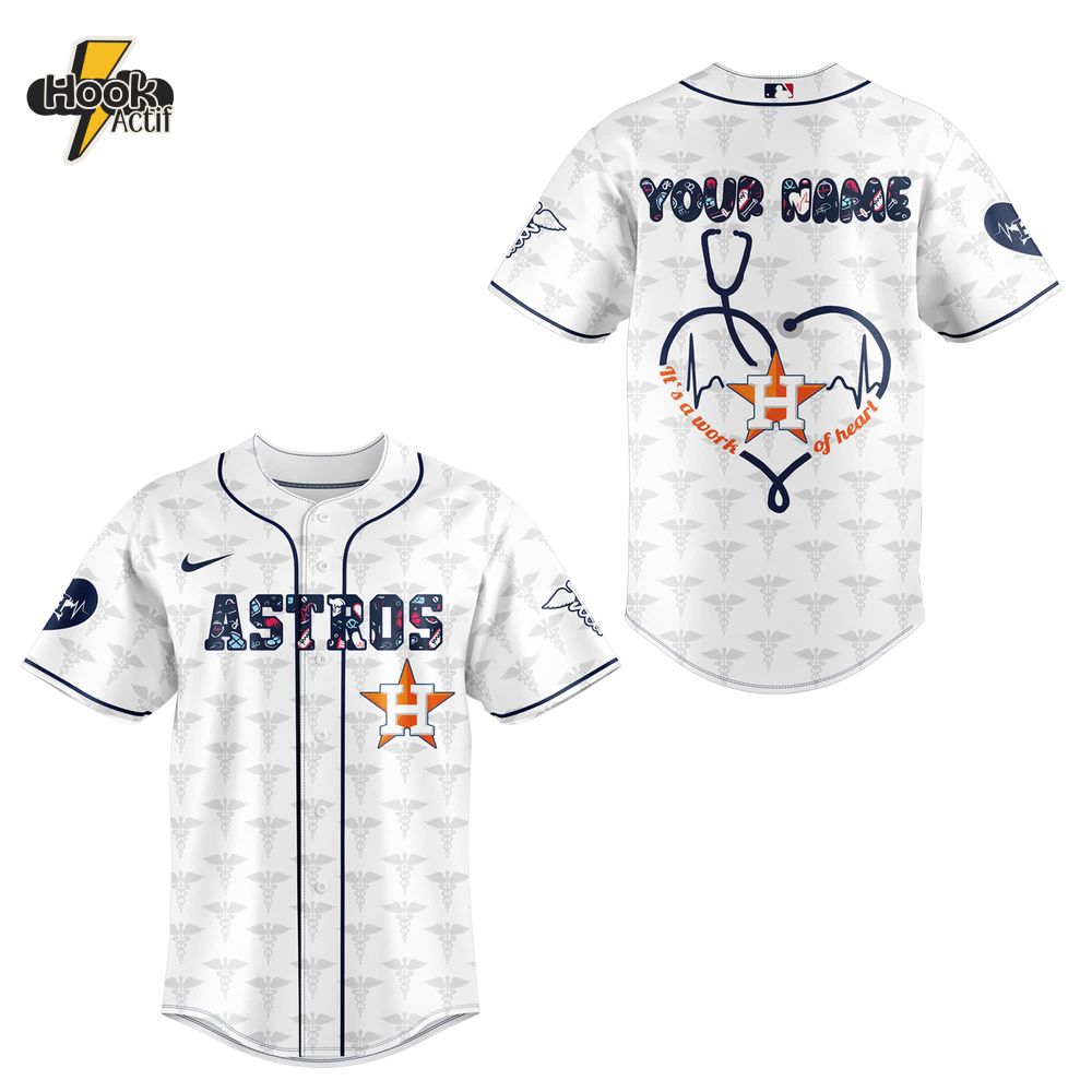 Houston Astros x Nurses Night Personalized Baseball Jersey Houston Astros x Nurses Night Personalized Baseball Jersey