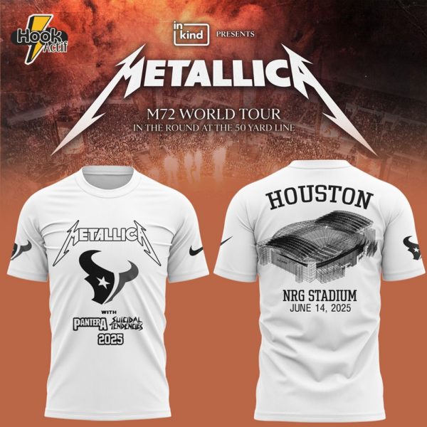 Houston Texans X Metallica Tour 2025 Special Edition T-shirt