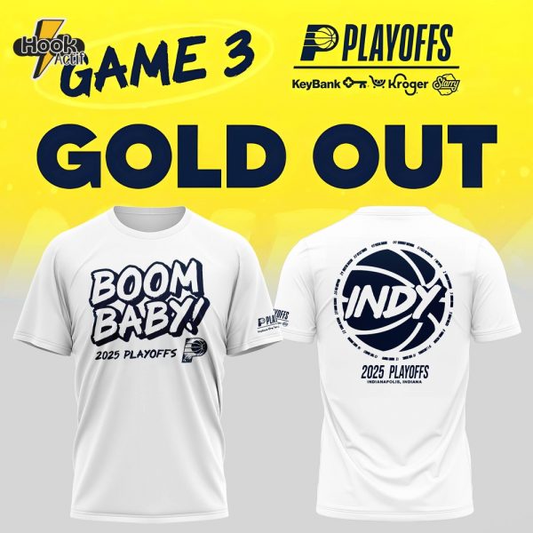 Indiana Hustle – 2025 Postseason Gear White Tshirt