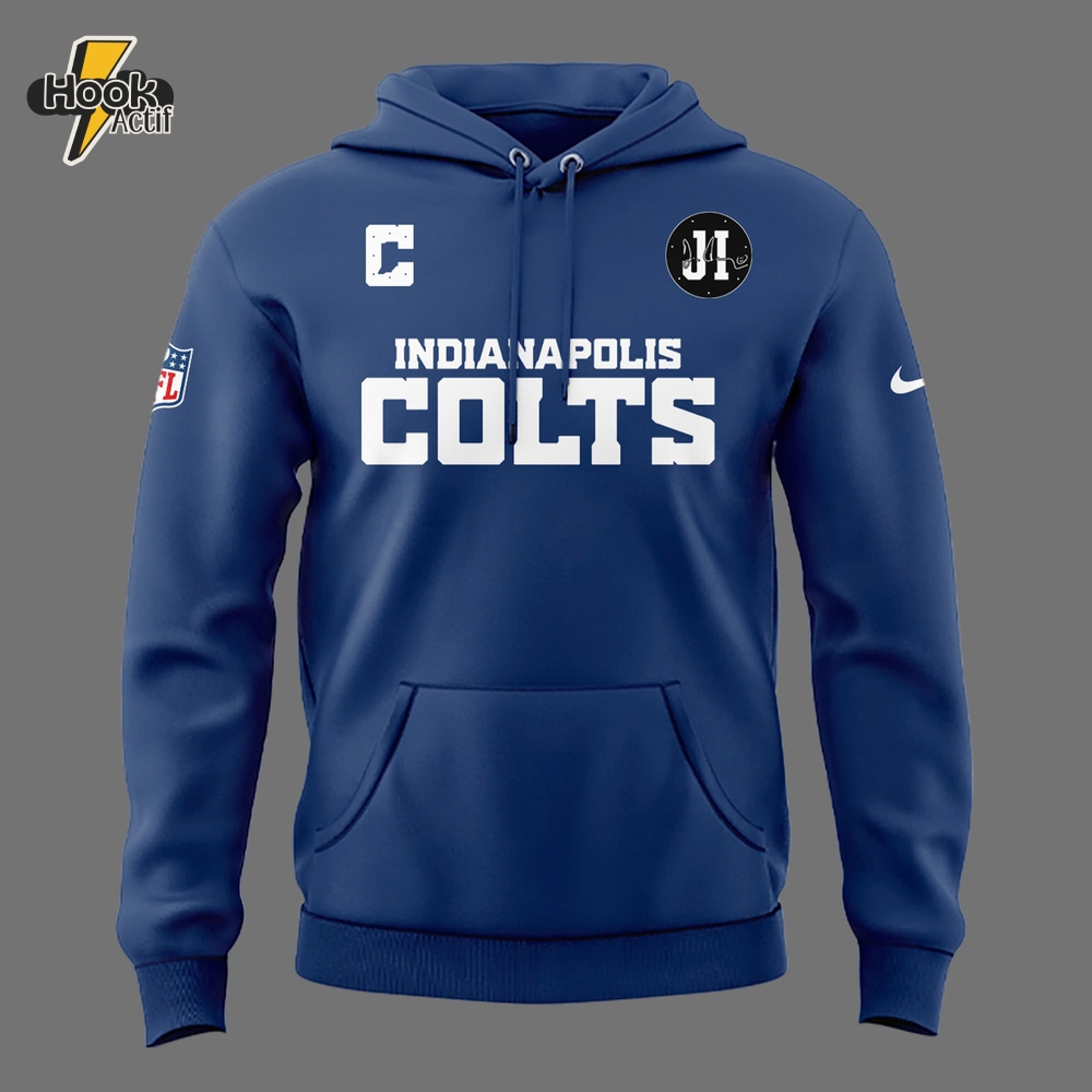 Indianapolis Colts The Boss Jim Irsay Patch Uniform Hoodie Indianapolis Colts The Boss Jim Irsay Patch Uniform Hoodie