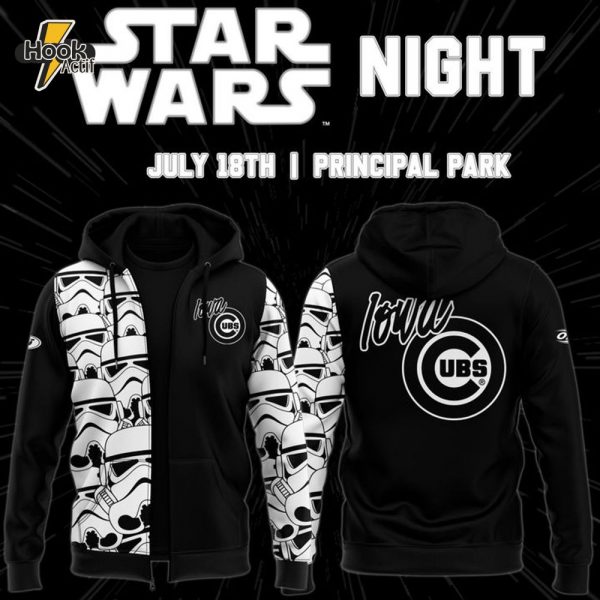 Iowa Cubs Star Wars Night 2025 Special Edition Zip Hoodie