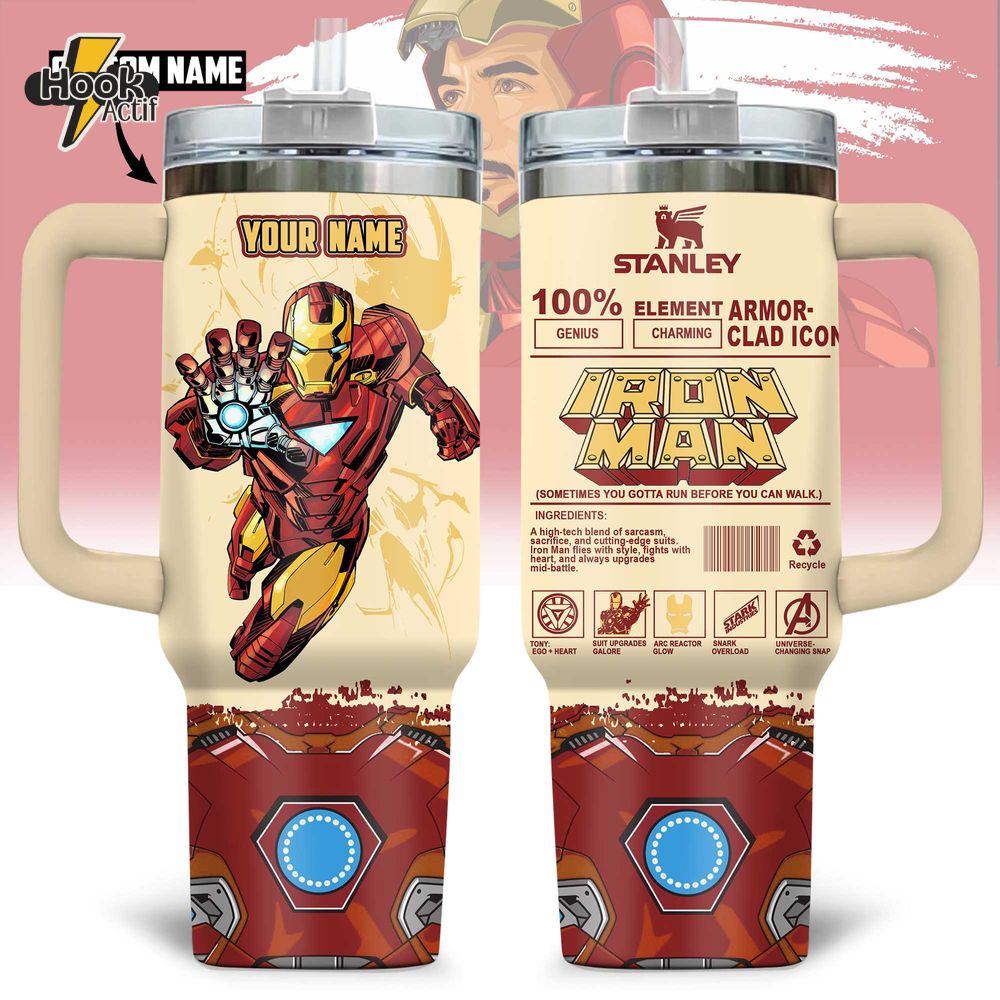 Iron Man Marvel Armor-clad Icon 40oz Stanley Tumbler Iron Man Marvel Armor-clad Icon 40oz Stanley Tumbler