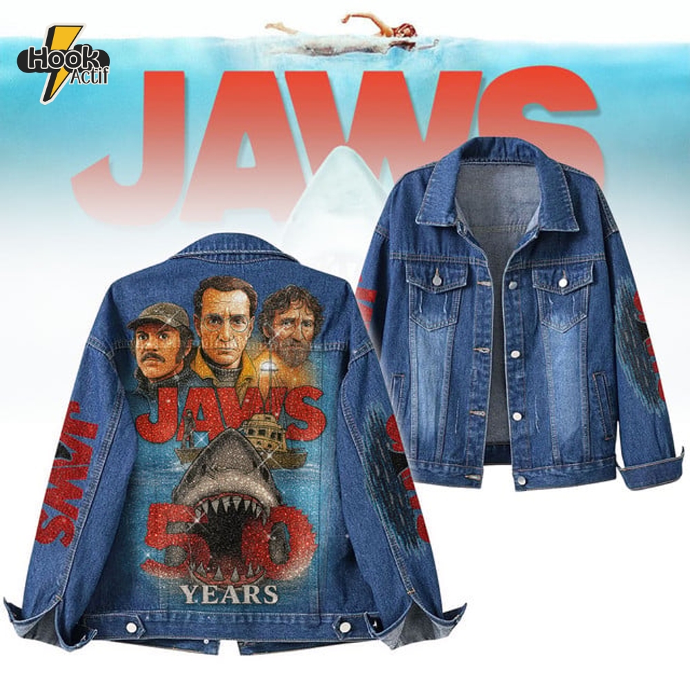 Jaws 50th Anniversary Denim Jacket Limited Edition Jaws 50th Anniversary Denim Jacket Limited Edition