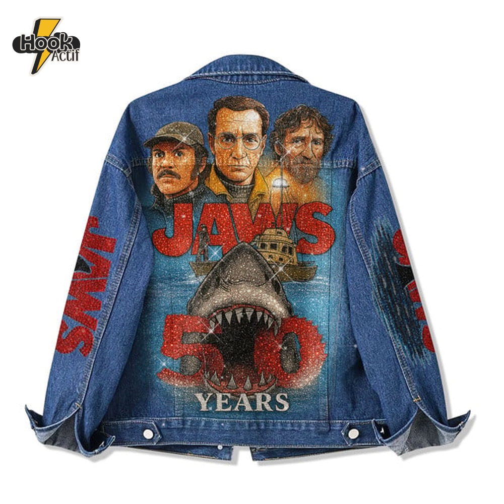 Jaws 50th Anniversary Denim Jacket Limited Edition Jaws 50th Anniversary Denim Jacket Limited Edition