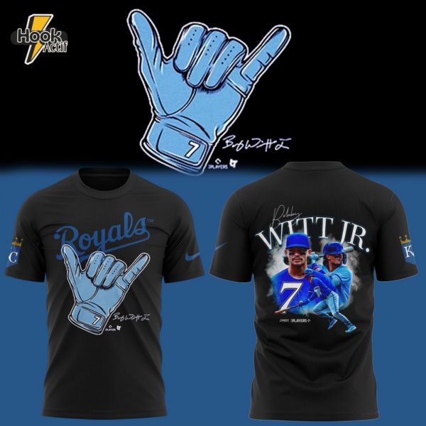 Kansas City Royals Bobby Witt Jr Hand Sign Signature T-shirt