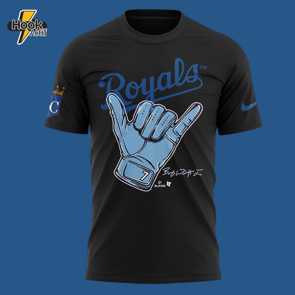 Kansas City Royals Bobby Witt Jr Hand Sign Signature T-shirt Kansas City Royals Bobby Witt Jr Hand Sign Signature T-shirt