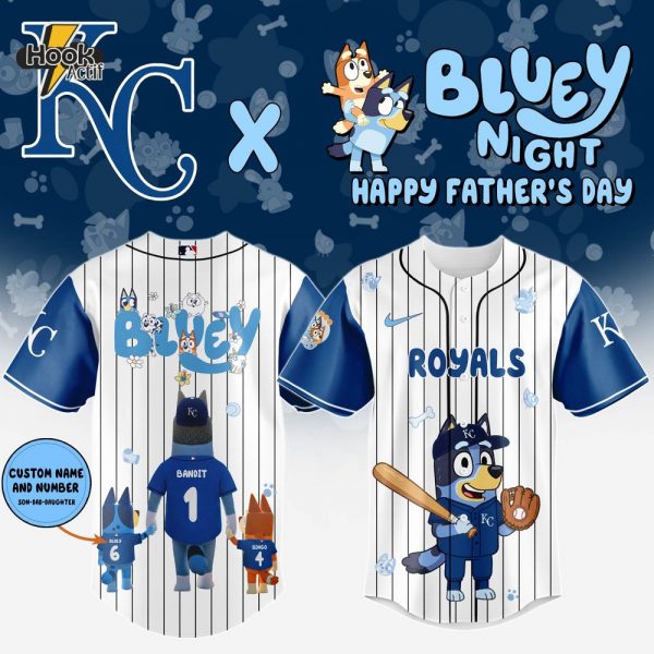 Kansas City Royals x Bluey Happy Father's Day 2025 Jersey
