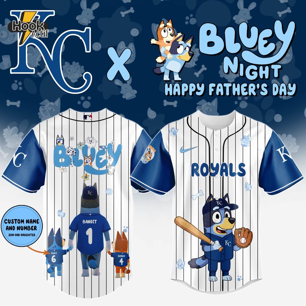 Kansas City Royals x Bluey Happy Father's Day 2025 Jersey Kansas City Royals x Bluey Happy Father's Day 2025 Jersey