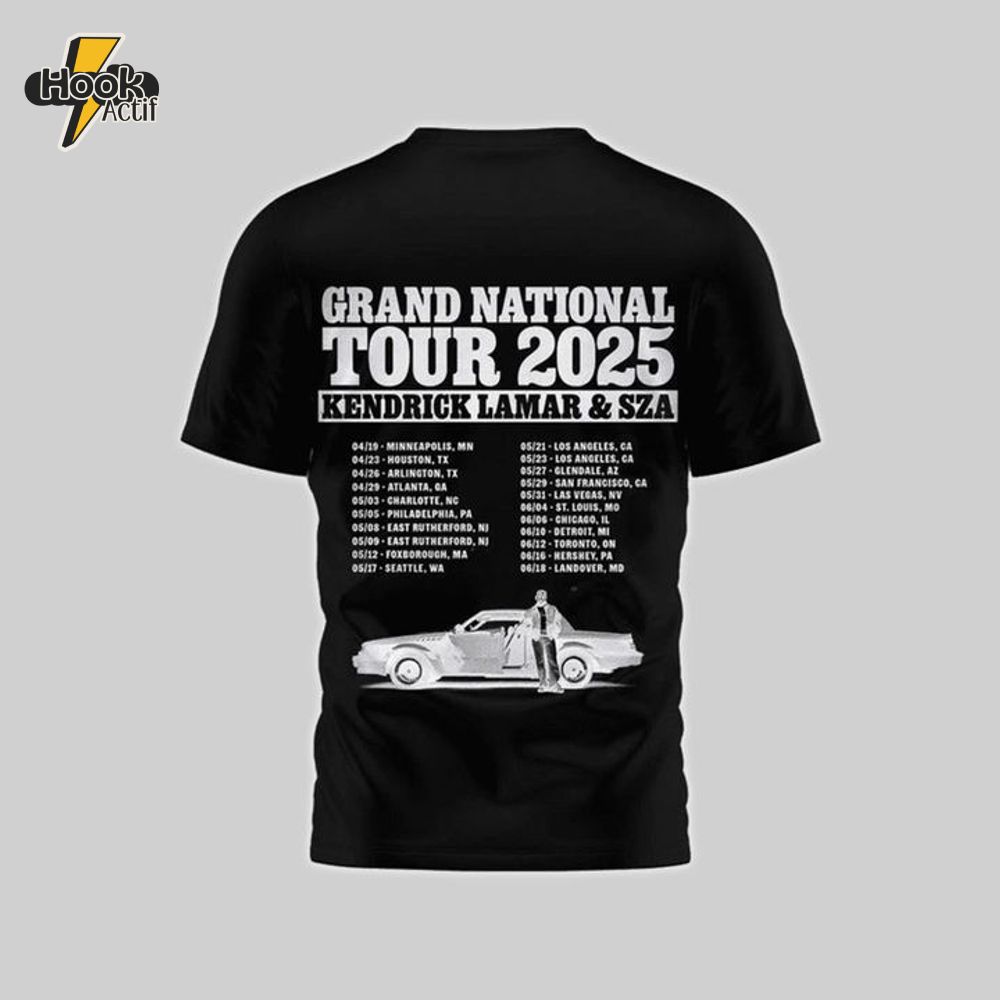 Kendrick Lamar x SZA Grand National Tour 2025 Shirt Kendrick Lamar x SZA Grand National Tour 2025 Shirt