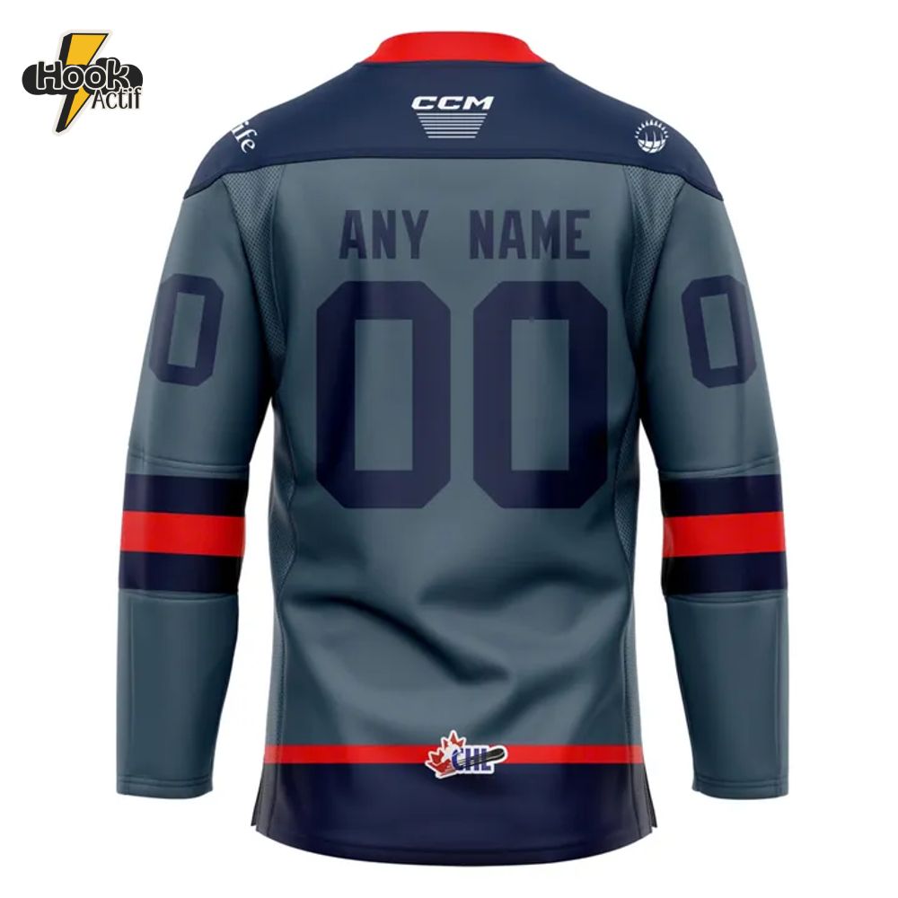 Kitchener Rangers 2024/25 Sun Life Warm-up Hockey Jersey Kitchener Rangers 2024/25 Sun Life Warm-up Hockey Jersey