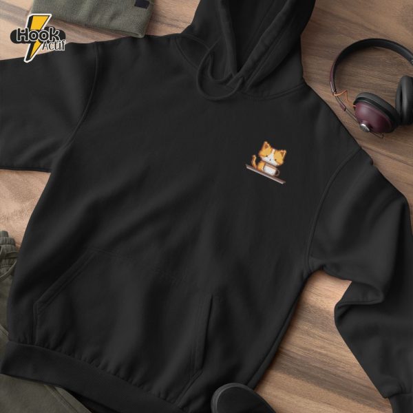 Kitty Coffee Pixel Pocket Style Hoodie – Buy Online at HookActif.com
