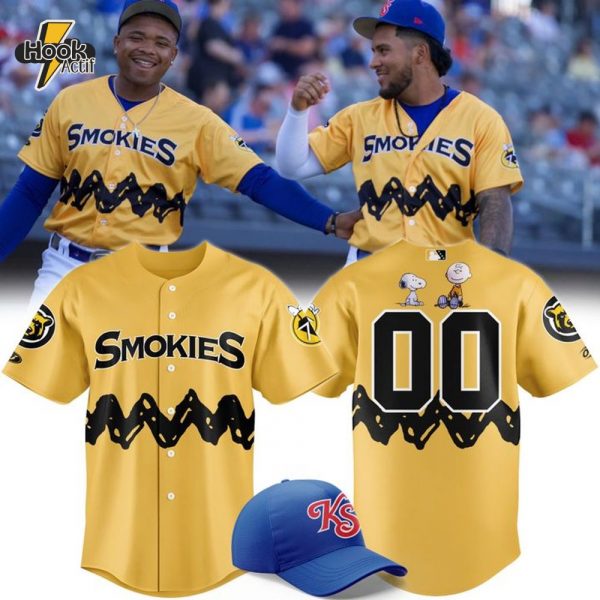 Knoxville Smokies 2025 Peanuts Night Baseball Jersey
