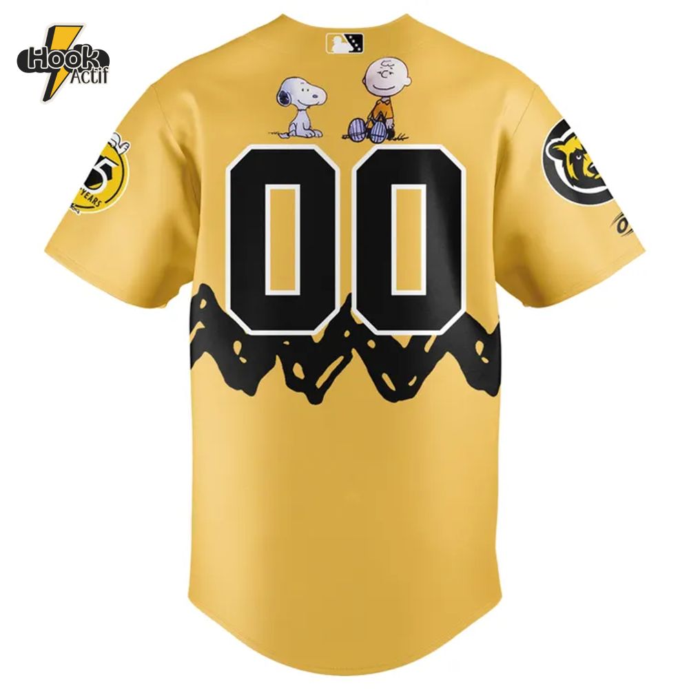 Knoxville Smokies 2025 Peanuts Night Baseball Jersey Knoxville Smokies 2025 Peanuts Night Baseball Jersey