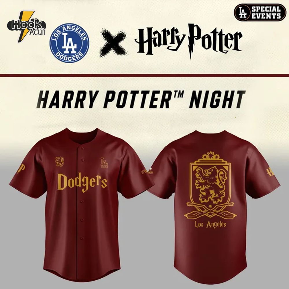LA Dodgers Harry Potter Night Limited Edition Baseball Jersey LA Dodgers Harry Potter Night Limited Edition Baseball Jersey