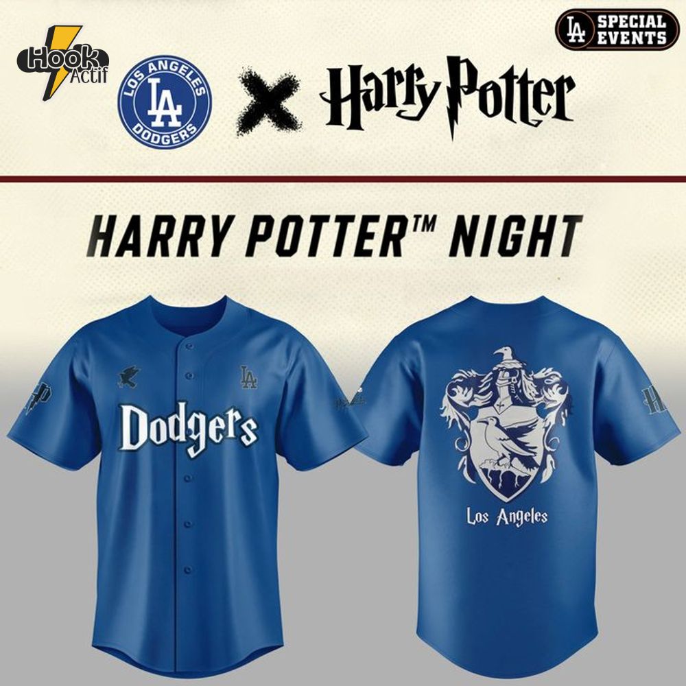 LA Dodgers x Ravenclaw House Baseball Jersey LA Dodgers x Ravenclaw House Baseball Jersey