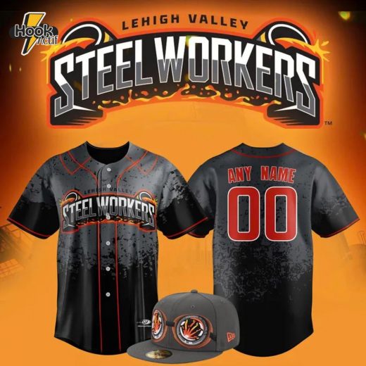 Lehigh Valley Steelworker Personalized Baseball Jersey