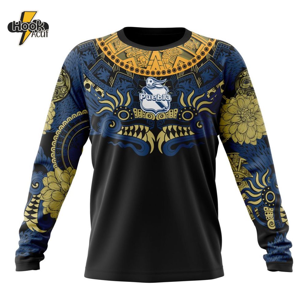 Liga Mx Club Puebla Native Hoodie Custom Hockey Liga Mx Club Puebla Native Hoodie Custom Hockey