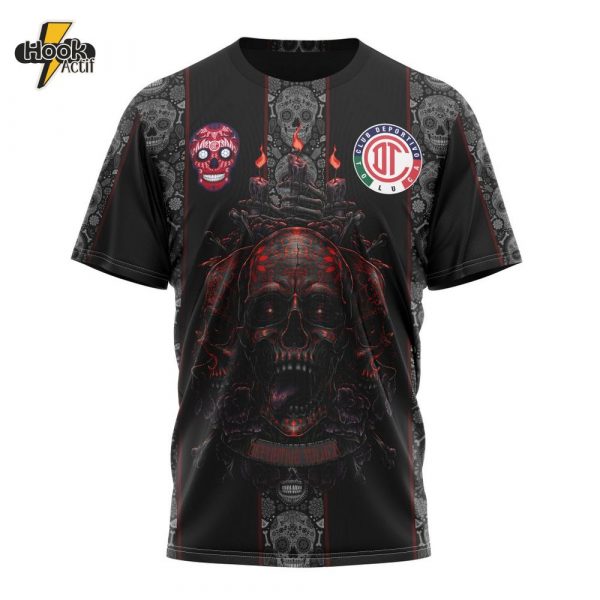 Liga Mx Deportivo Toluca Fc Dia De Muertos Custom Tshirt