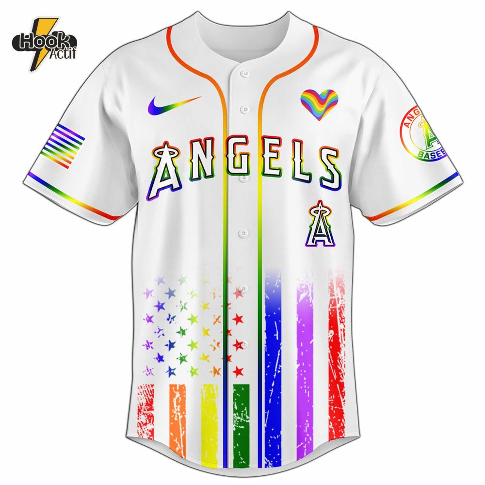 Los Angeles Angels MLB x Happy Pride Month Jersey 2025 Los Angeles Angels MLB x Happy Pride Month Jersey 2025