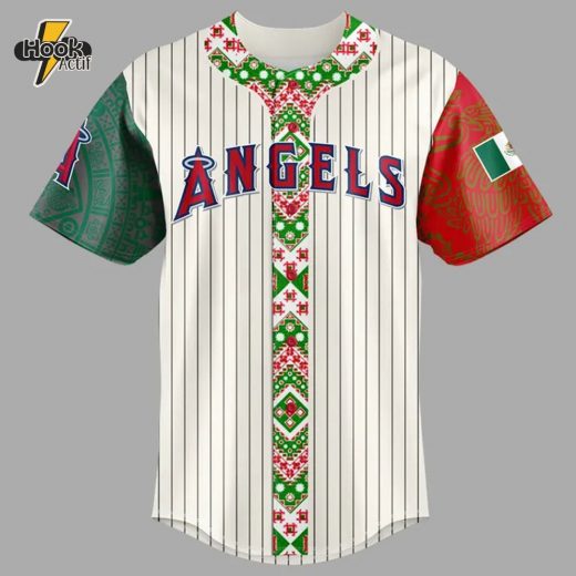 Los Angeles Angels Mexican Heritage Night 2025 Personalized Baseball Jersey