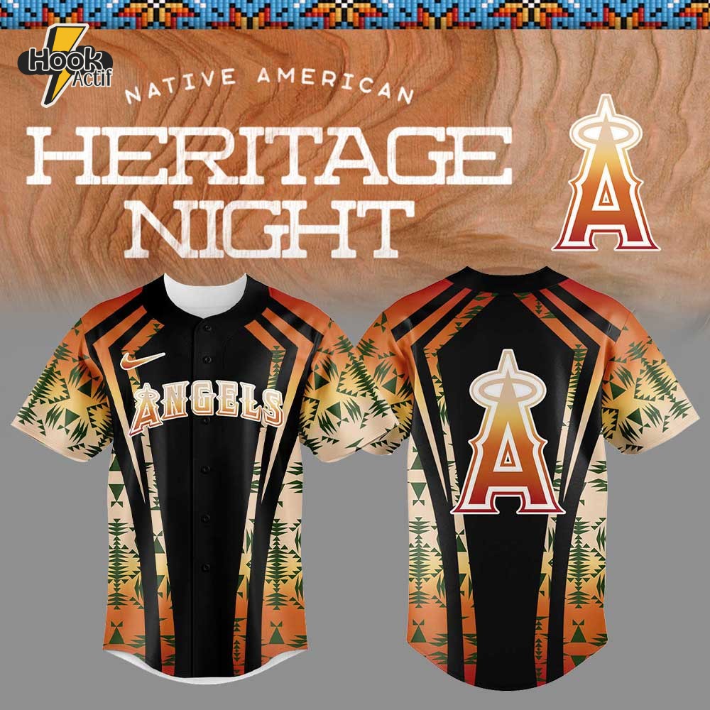 Los Angeles Angels Native American Heritage Special Baseball Jersey Los Angeles Angels Native American Heritage Special Baseball Jersey