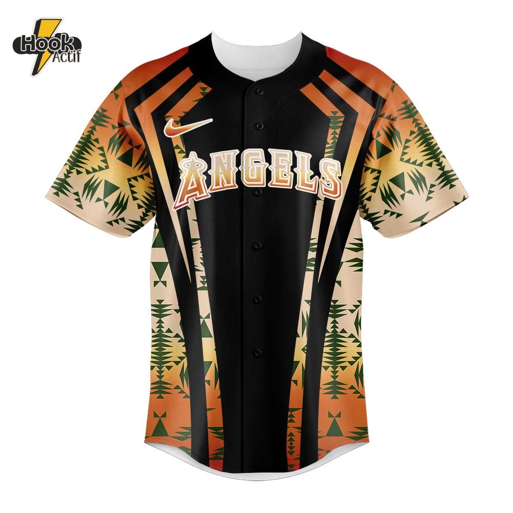 Los Angeles Angels Native American Heritage Special Baseball Jersey Los Angeles Angels Native American Heritage Special Baseball Jersey