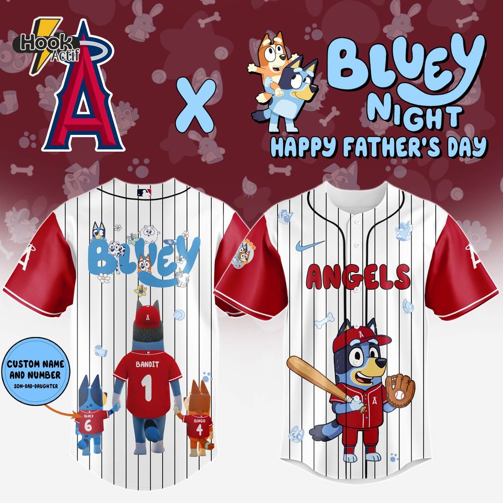 Los Angeles Angels x Bluey Happy Father's Day 2025 Jersey Los Angeles Angels x Bluey Happy Father's Day 2025 Jersey