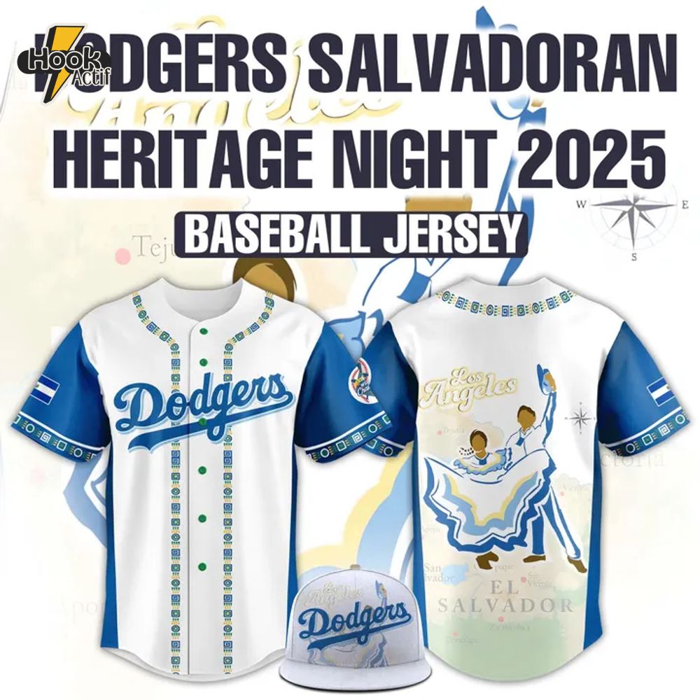 Los Angeles Dodgers 2025 Salvadoran Heritage Jersey Los Angeles Dodgers 2025 Salvadoran Heritage Jersey