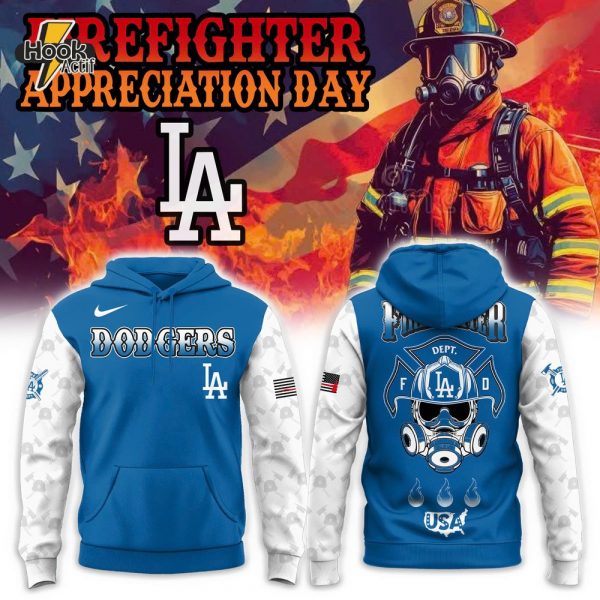 Los Angeles Dodgers Firefighter Appreciation Day Special Hoodie