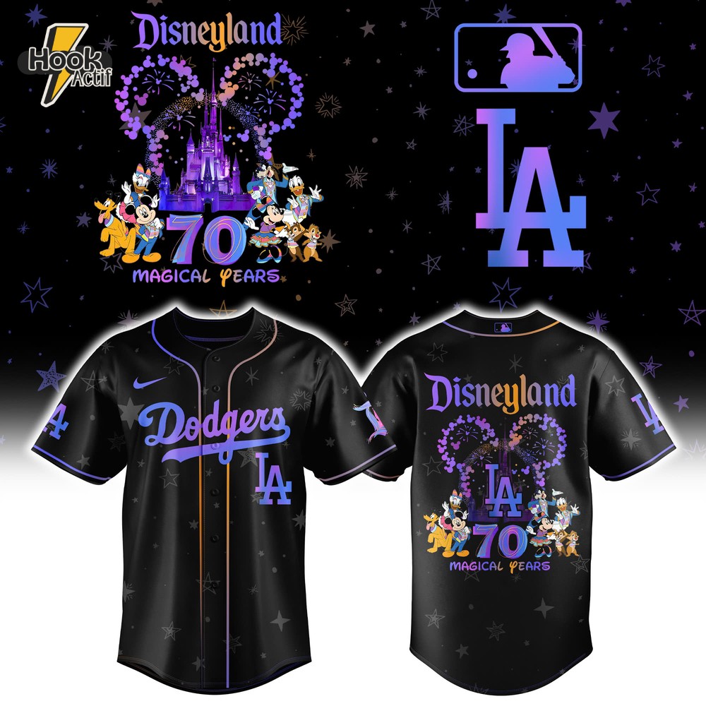 Los Angeles Dodgers x Disneyland 70th Baseball Jersey Los Angeles Dodgers x Disneyland 70th Baseball Jersey