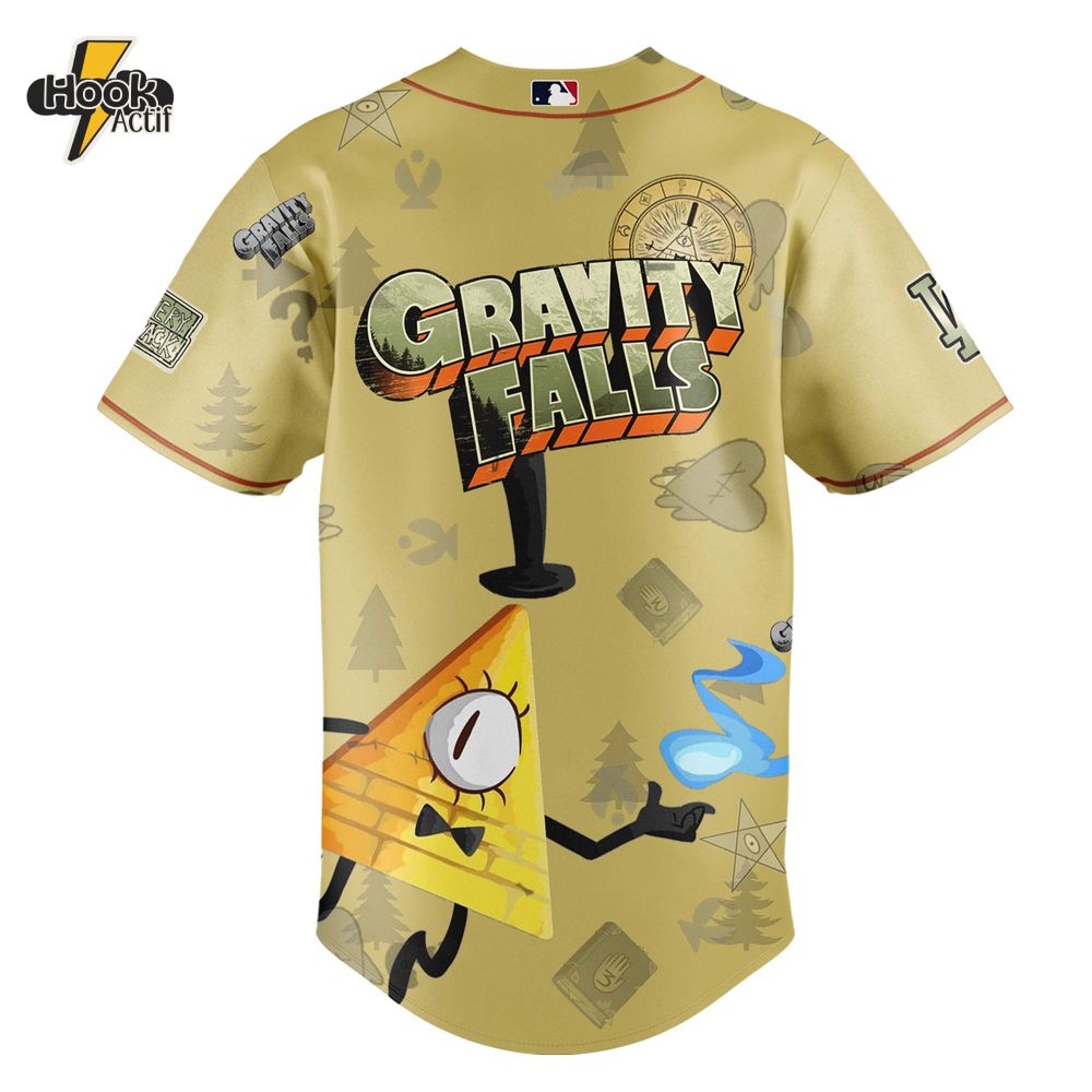 Los Angeles Dodgers x Gravity Falls Baseball Jersey Los Angeles Dodgers x Gravity Falls Baseball Jersey