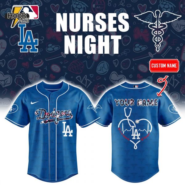 Los Angeles Dodgers x Nurses Night Personalized Baseball Jersey