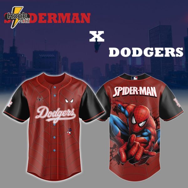 Los Angeles Dodgers x Spider Man Baseball Jersey